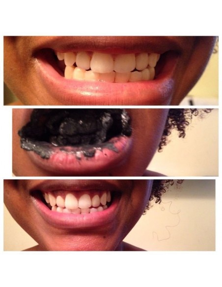 Whitening toothpaste with natural bamboo charcoal