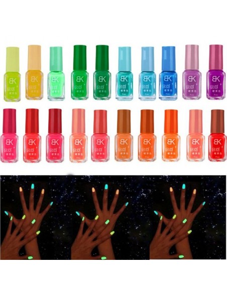 Esmalte de uñas fluorescente