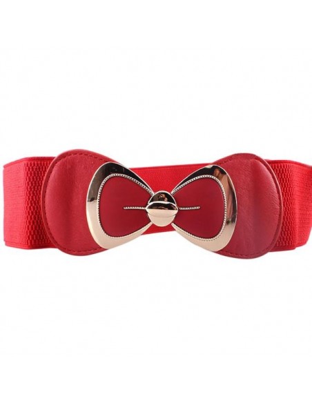 Elastic belt with bow