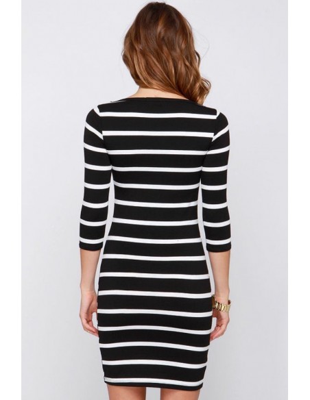 Long Sleeve Stripe Dress