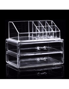 Cosmetic Storage 2 Drawers and 8 Compartments