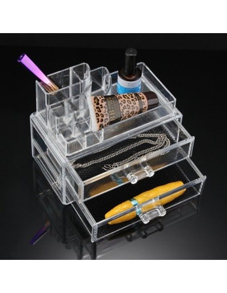 Cosmetic Storage 2 Drawers and 7 Compartments