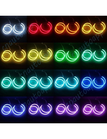 Angel Eyes kit 4x LED Bluetooth wireless rings for BMW E90