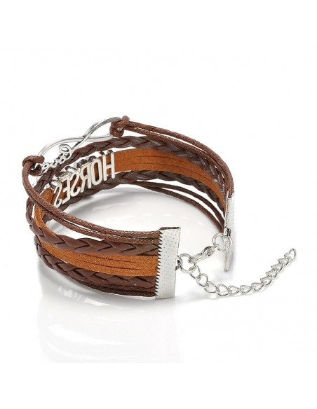 Horse leather bracelet