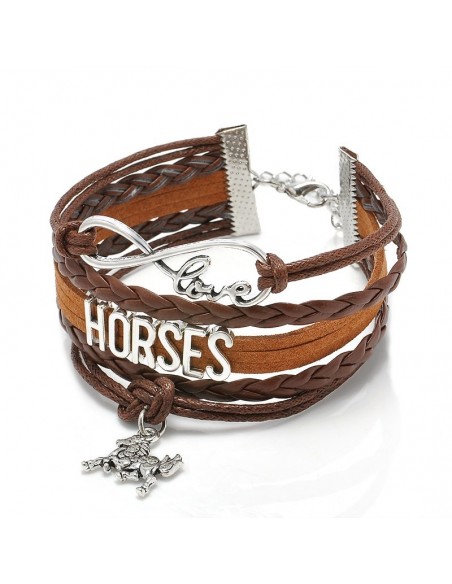Bracelet cuir cheval