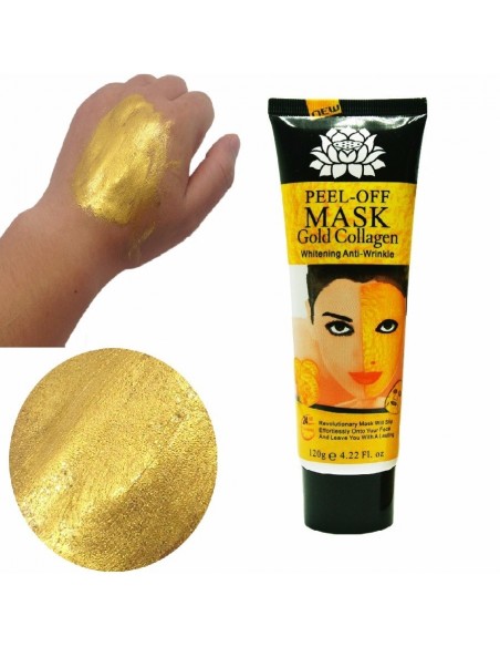 Golden mask for the face