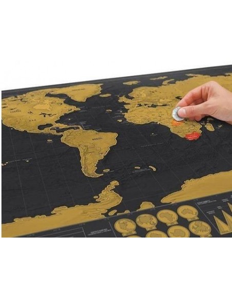 Mapa del mundo a rascar