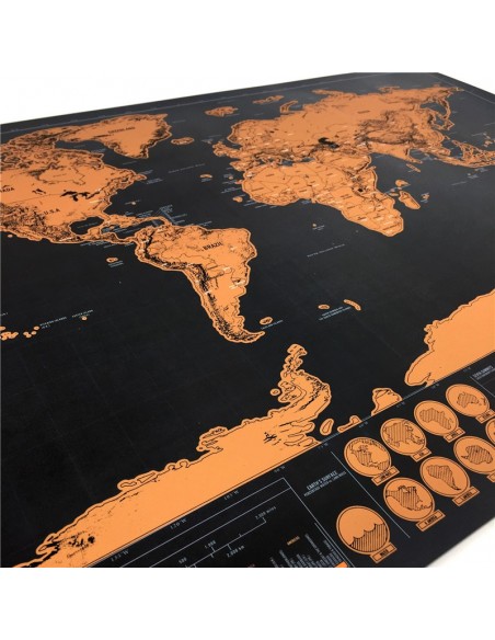 Mapa del mundo a rascar