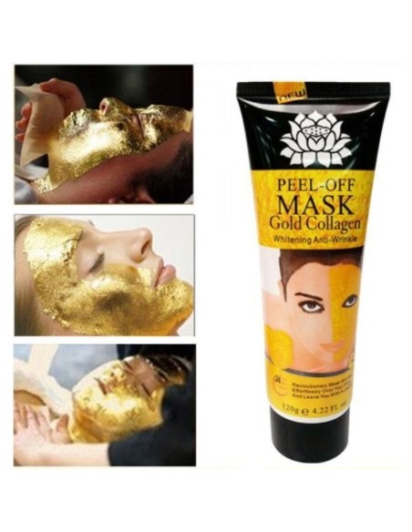 Mascara dorada para la cara