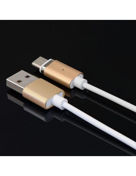 Cable cargador magnético para iPhone y Android