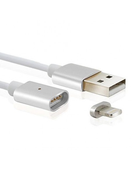 Cable cargador magnético para iPhone y Android