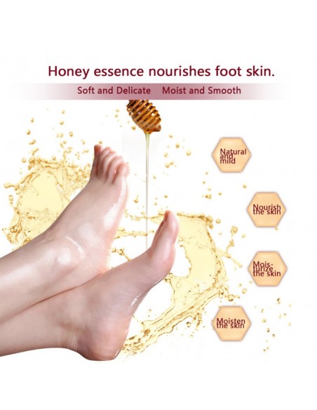 Exfoliating mask for foot care